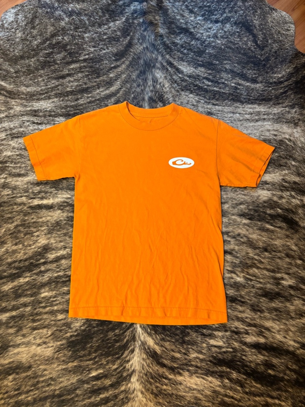 Men’s Drake Waterfowl T Shirt, Orange, Size Small, 100% Cotton